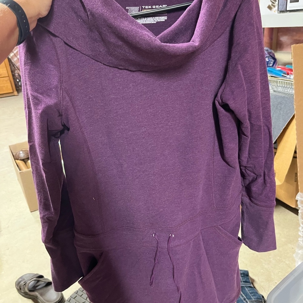 Tek Gear Women's Cowl Neck Sweater in Rich Purple